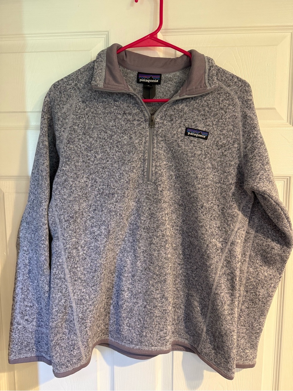 Patagonia Men’s Heather Gray Half-Zip Fleece Pullover